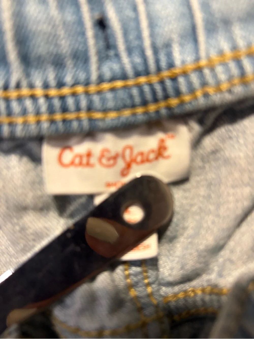 Cat & Jack Big Kids Light Blue Denim Jogger Shorts with Drawstring